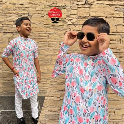 LITTLE MASTERS BY SAGAR IMPEX PRINTED KURTA PYJAMA KIDS WEAR WHOLESALER IN INDIA